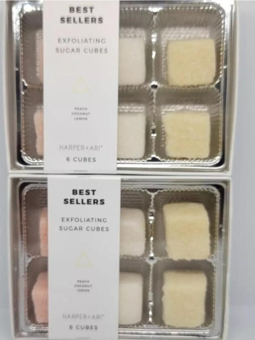 2/$16 Harper Exfoliating Sugar Cubes - Peach, Coconut, Lemon